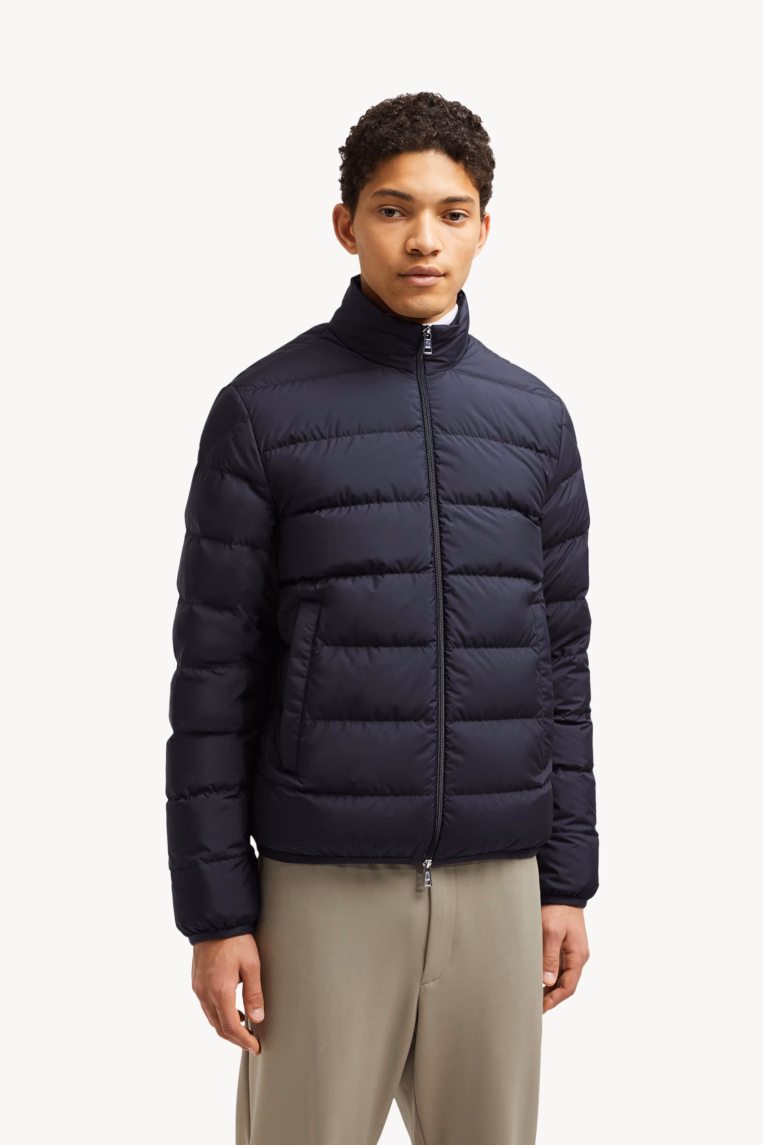 Baudinet Short Down Jacket Men Night Blue Moncler 3
